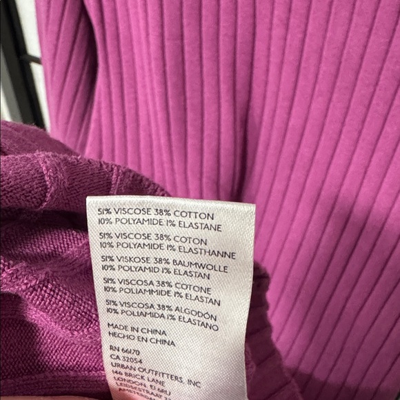 Free People FP Beach Rosha Sweater Midi Dress – Dahlia Mauve – Size L - Picture 7 of 12